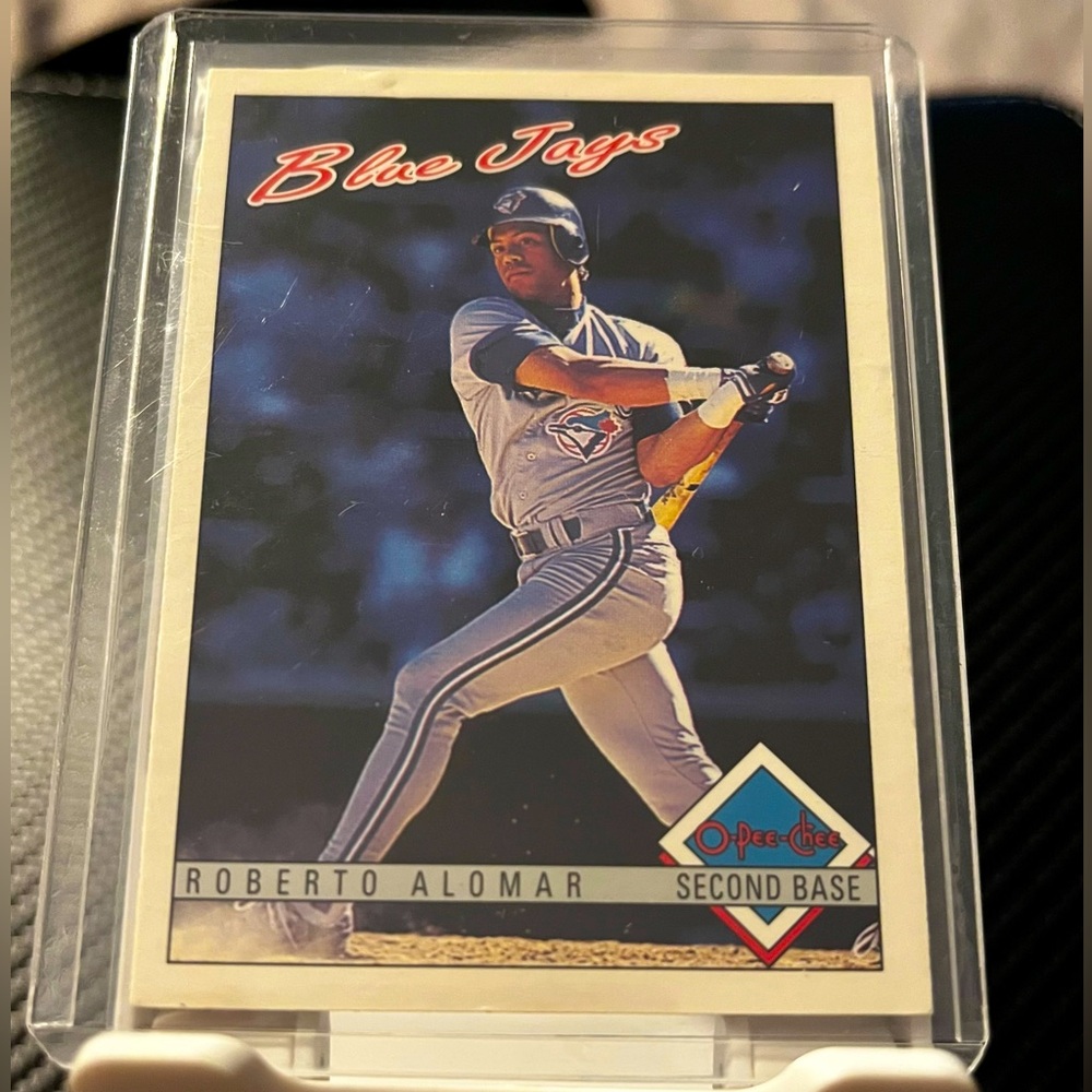 ROBERTO ALOMAR 1993 TORONTO BLUE JAYS BASEBALL TRADING CARD HOF - VINTAGE